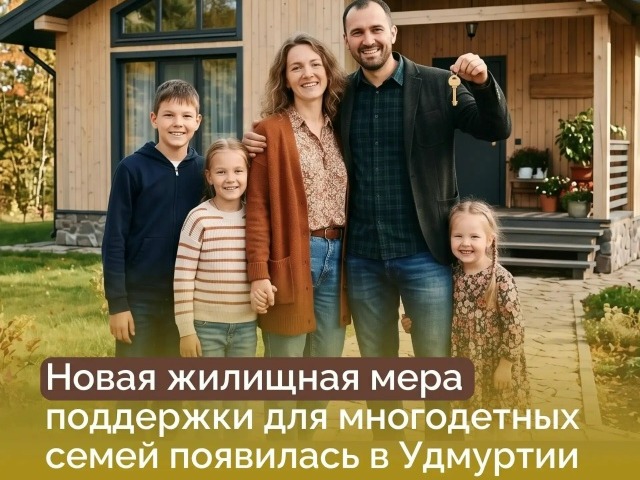 Многодетные семьи в Удмуртии могут получить единовременную выплату в 150 тысяч рублей.